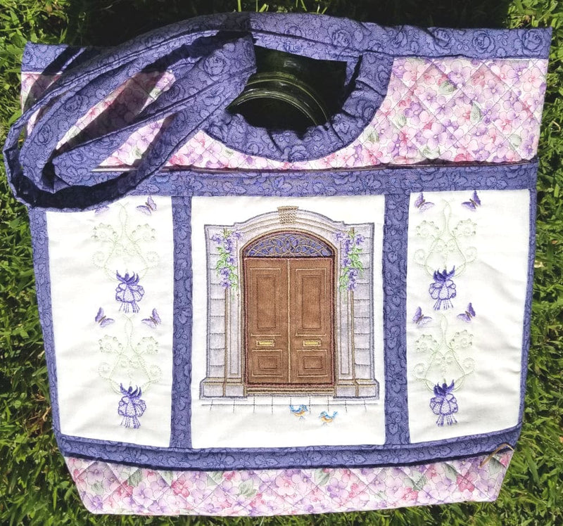 Floral Applique Door Tote