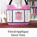 Floral Applique Door Tote