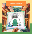 Italian Balcony Scene Cushion