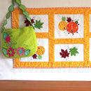 Bundle Gorgeous Pumpkins Table Runner and Falling Leaves Purse