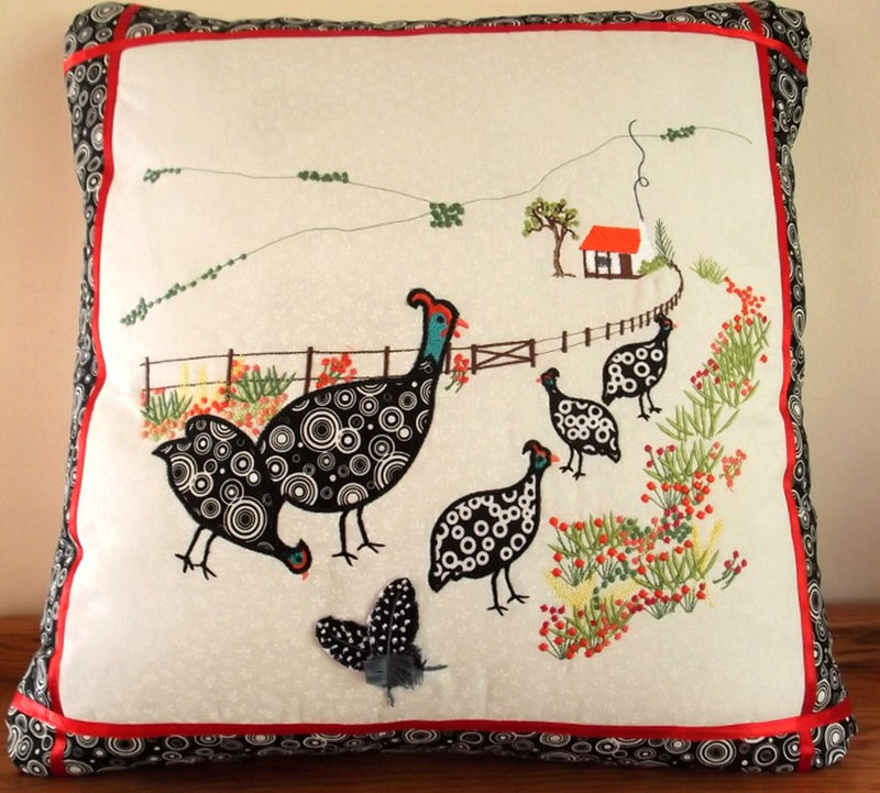 Guinea Fowl Cushion