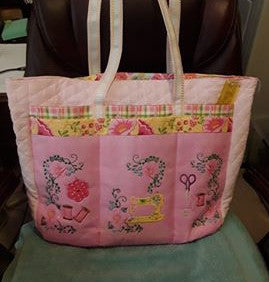 Romantic Roses Sewing Caddy for 5 x 7 hoop