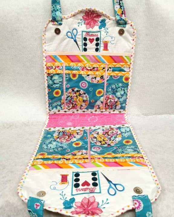 Rock Roses Sewing Carryall