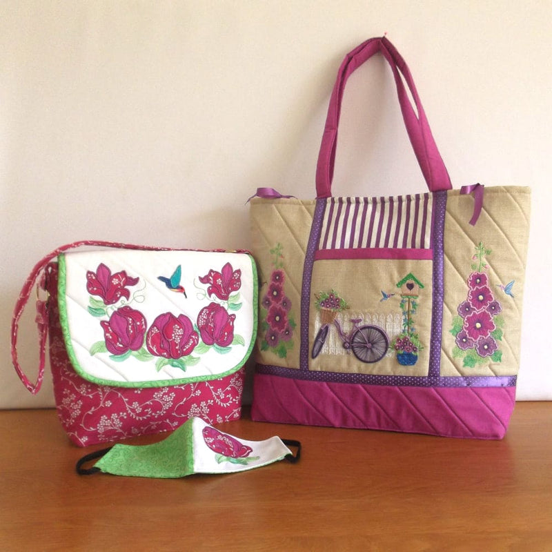 Bundle Magnolias and Hollyhocks Bags