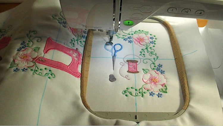 How to embroider on a home sewing machine 