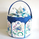 Bundle Sweet Pea Sewing Box and Antique Sewing Caddy