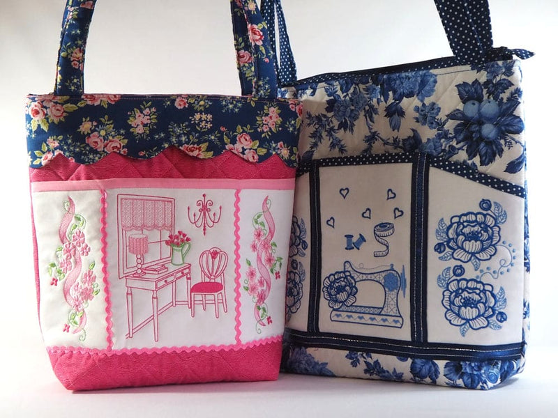 Bundle Blossom Twirls and Blue Delft Bags