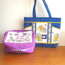 Bundle Sweet Pea Sewing Box and Sunflower Sewing Bag