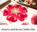 Hearts and Roses Table Mat