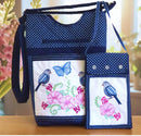 Pretty Birds Crossbody Bag and Cell Phone bag