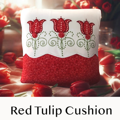 Red Tulip Cushion