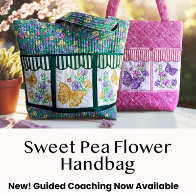Sweet Pea Flower Handbag - Guided coaching course