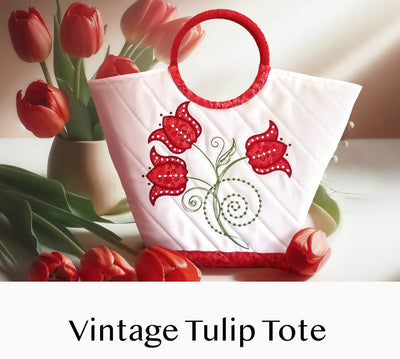 Vintage Tulip Tote