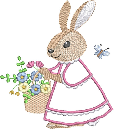 Darling Bunnies Wall Hanging