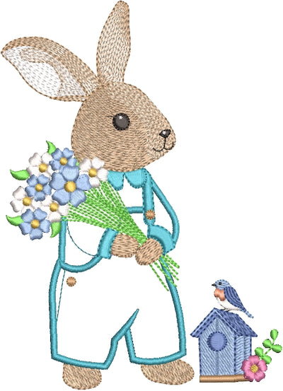 Darling Bunnies Wall Hanging