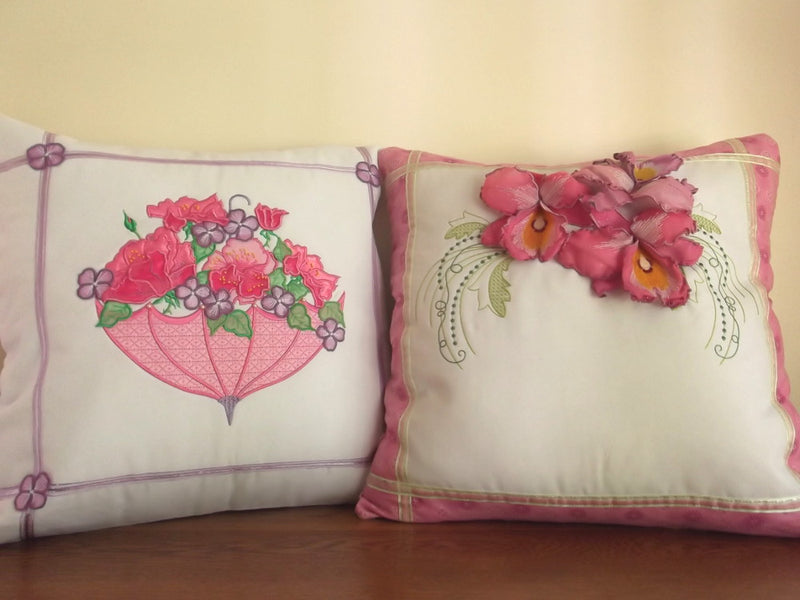 Bundle Orchid Dreams and 3D Rose Umbrella Cushions