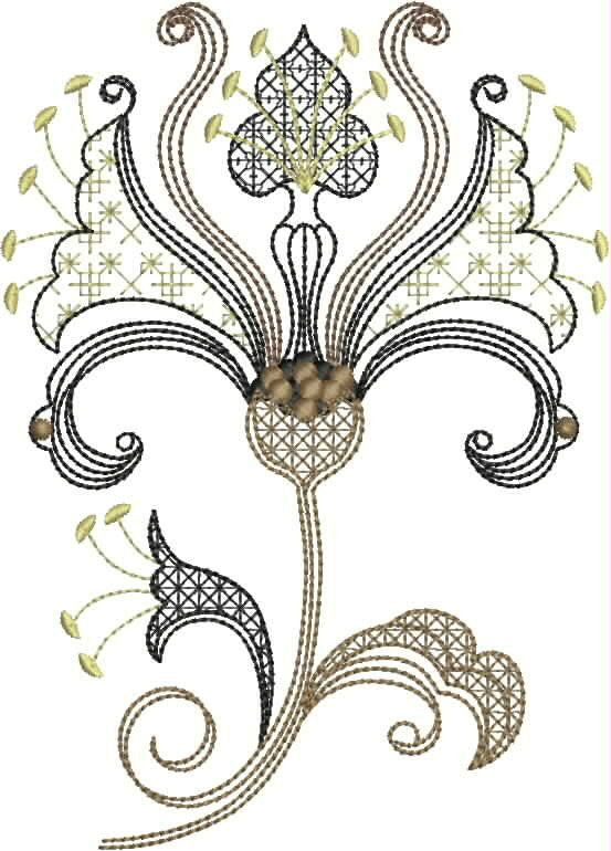 Vintage Art Nouveau Twirls