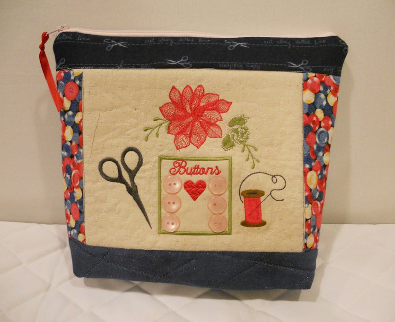 Rock Roses Sewing Carryall