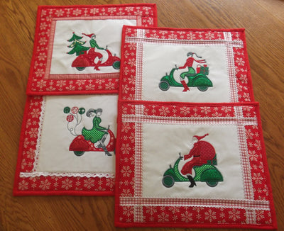 Father Christmas Mug Rug or Placemat