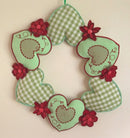 Scandi Country Hearts and Flowers Wreath