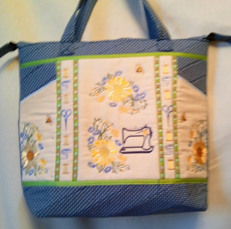 4 x 4 inch Hoop Sunflower Sewing Bag