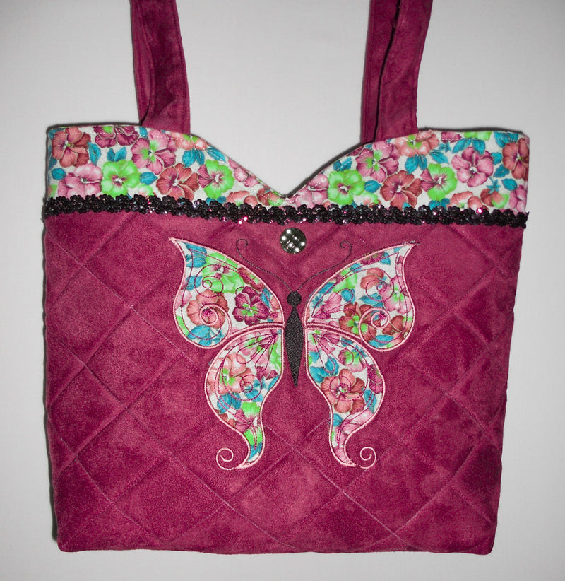 Pansy Butterfly Tote