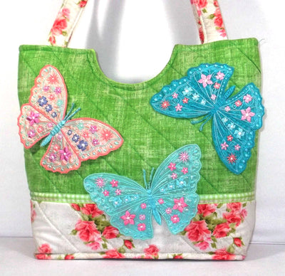 Bundle of Pansy Butterfly and Spring Butterfly Totes