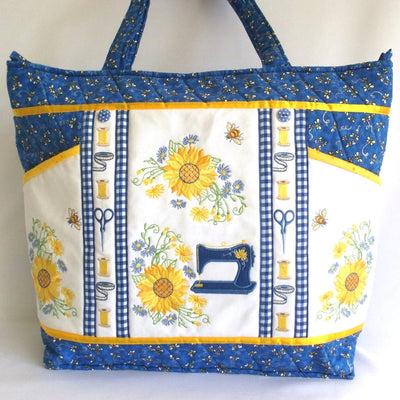 Bundle Sunflower and Holly Hocks Sewing Bag